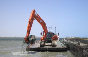 Excavation sous l’eau