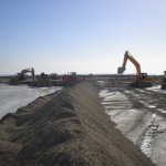 Travaux de remblai hydraulique