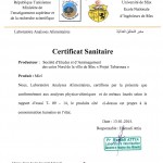 certificat sanitaire modif