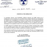 CERTIFICAT DE LIBERATION